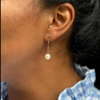 Cultured Pearl and 18 Carat Yellow Gold Drop Earrings
