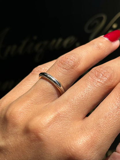 Tiffany & Co. Together Platinum & 18K Yellow Gold Two Tone Milgrain Wedding Band