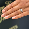 18ct White Gold and Platinum 1960s 1.32ct Diamond Cluster Engagement Ring