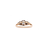 Transitional Cut Diamond 18K White Gold & Platinum Engagement Ring, c.1950's