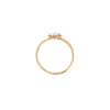 side view Antique Old Mine Cut Diamond and 22 Carat Yellow Gold Solitaire Engagement Ring