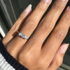 Antique Old Cut Diamond 18 Carat Yellow Gold and Platinum Three-Stone Ring