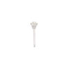 1.04ct Old Mine Cut Diamond and Platinum Engagement Ring