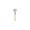 Antique 1.02ct Old Mine Cut Diamond 18K White Gold & Platinum Engagement Ring