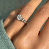 Antique 1.02ct Old Mine Cut Diamond 18K White Gold & Platinum Engagement Ring