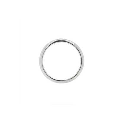 Bvlgari Diamond 5 Stone and Platinum Thin Wedding Band Ring