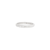 Bvlgari Diamond Five-Stone and Platinum Thin Wedding Band Ring