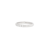 Bvlgari Diamond Five-Stone and Platinum Thin Wedding Band Ring