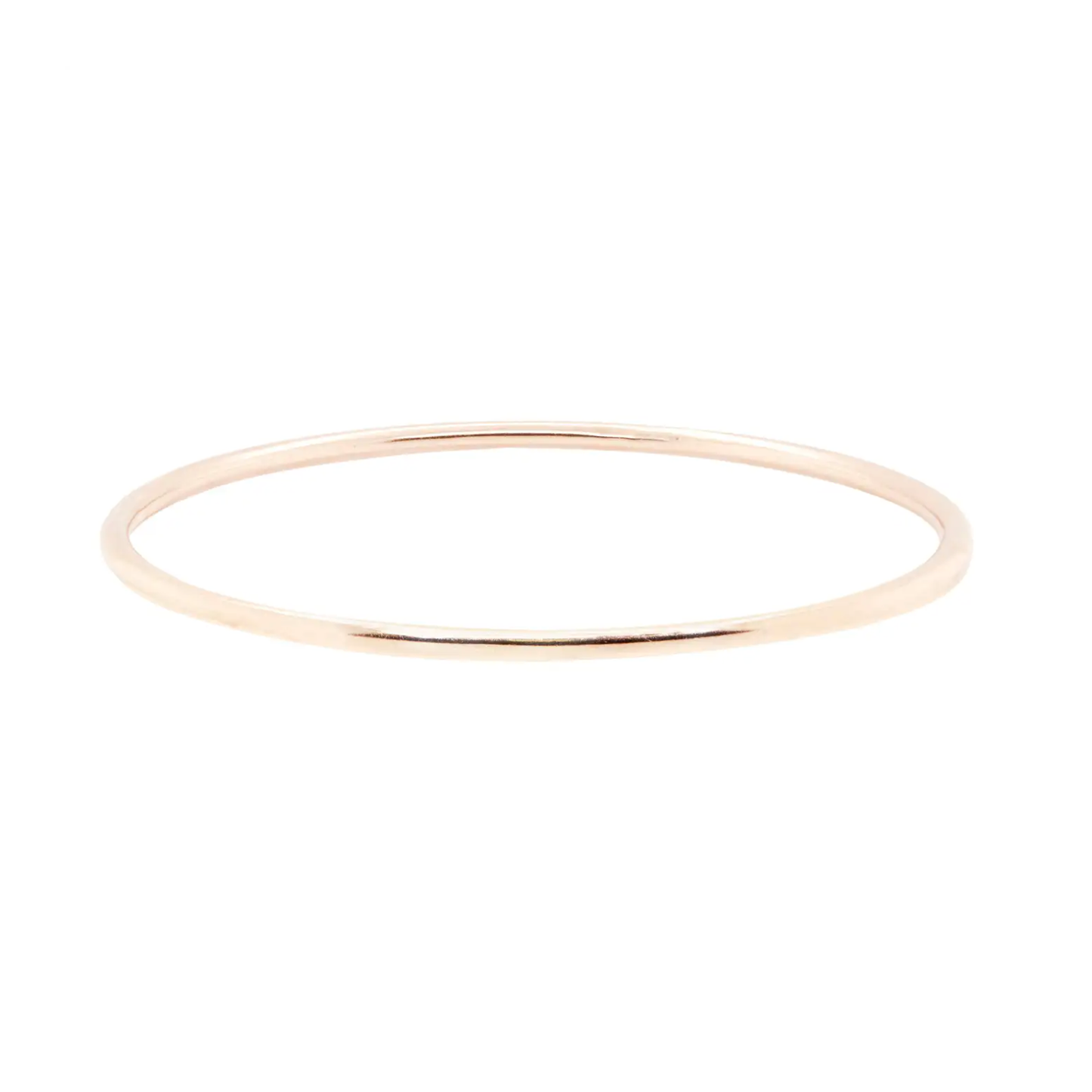 Vintage Set of Seven Smooth & Twisted Rope Bangle Bracelets in 18K Rose Gold
