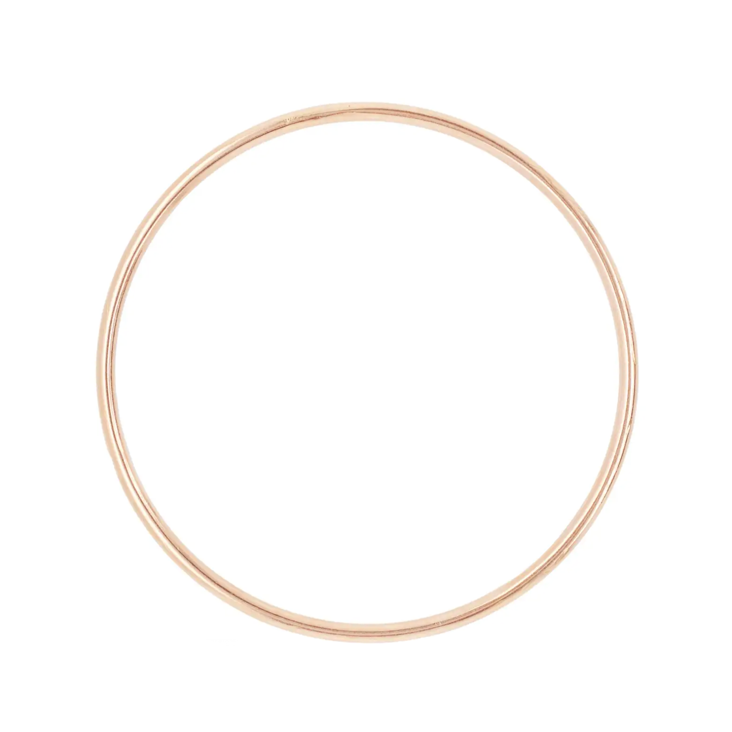 Vintage Set of Seven Smooth & Twisted Rope Bangle Bracelets in 18K Rose Gold