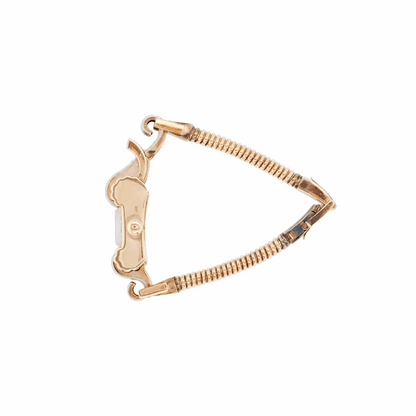 Vintage Ruby and Diamond 9 Carat Gold Retro Cocktail Wristwatch, circa 1950s