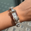 Vintage Ruby and Diamond 9 Carat Gold Retro Cocktail Wristwatch, circa 1950s