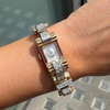 Vintage Ruby and Diamond 9 Carat Gold Retro Cocktail Wristwatch, circa 1950s