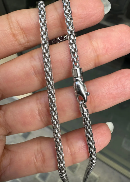 FOPE Prima 18 Carat White Gold Woven Chain Necklace
