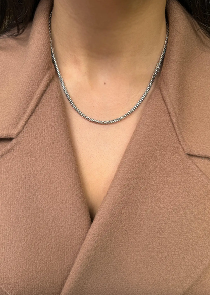FOPE Prima 18 Carat White Gold Woven Chain Necklace