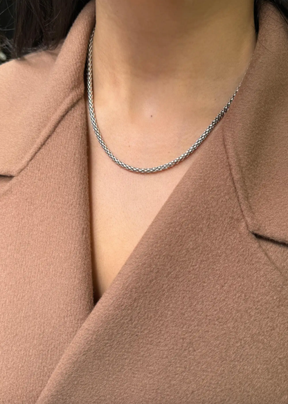 FOPE Prima 18 Carat White Gold Woven Chain Necklace