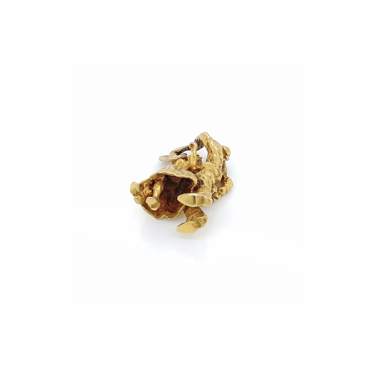 Vintage English Dancing Couple Charm/Pendant in 9 Carat Yellow Gold