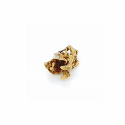 Vintage English Dancing Couple Charm/Pendant in 9 Carat Yellow Gold