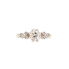 Antique 1.02ct Old Mine Cut Diamond 18K White Gold & Platinum Engagement Ring