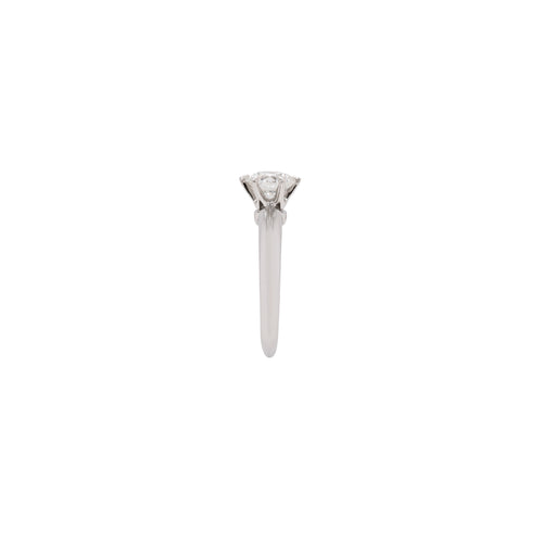 0.92ct Diamond Tiffany & Co. Platinum Solitaire Engagement Ring