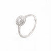 Tiffany & Co. Soleste 0.43ct Diamond and Platinum Halo Cluster Engagement Ring