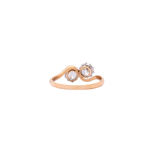 Early 20th Century 18ct Gold Diamond Toi Et Moi Ring