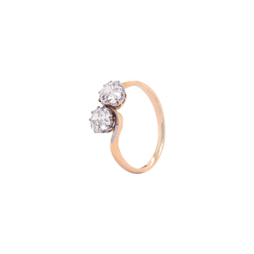 Early 20th Century 18ct Gold Diamond Toi Et Moi Ring