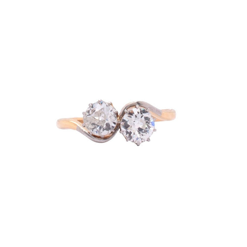 Early 20th Century 18ct Gold Diamond Toi Et Moi Ring
