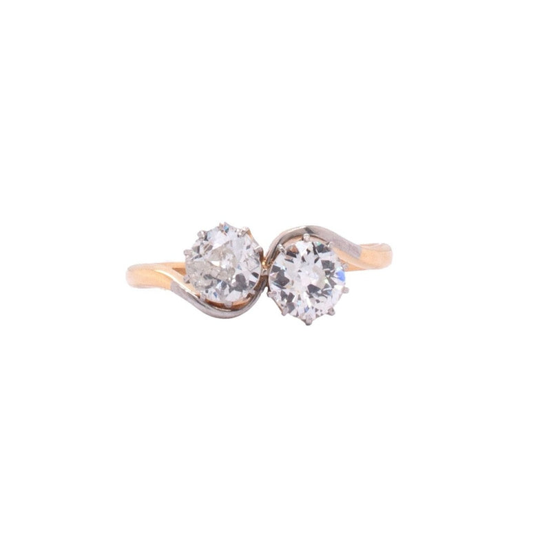 Early 20th Century 18ct Gold Diamond Toi Et Moi Ring
