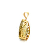 Pear Shaped Chequerboard Cut Scapolite 14 Carat Yellow Gold Pendant