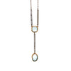 1920's Aquamarine and Palladium Drop Necklace