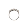 diamond setting view Antique Five Stone Old Cut Diamond and Platinum Ring, circa 1900