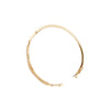 Diamond and 18 Carat Yellow Gold Infinity Bangle Bracelet