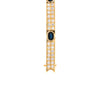 Vintage Sapphire and Diamond 18 Carat Yellow Gold Bracelet
