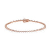 Anna Penelope Mini Diamond and 18 Carat Rose Gold Tennis Bracelet