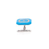 Turquoise and Diamond 18 Carat White Gold Octagonal Cufflinks