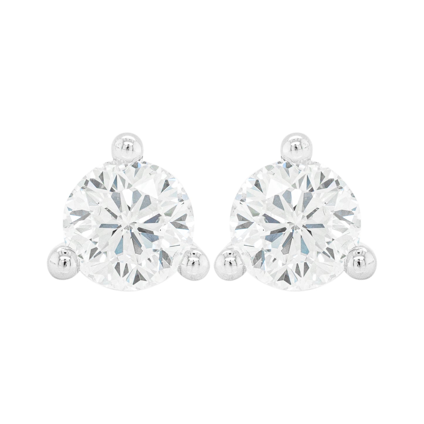 1.06ct F VS1 Roberto Coin Cento Collection Diamond 18 Carat Gold Stud Earrings