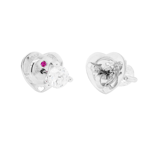 1.06ct F VS1 Roberto Coin Cento Collection Diamond 18 Carat Gold Stud Earrings