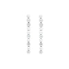 Diamond 18 Carat White Gold Linear Drop Earrings