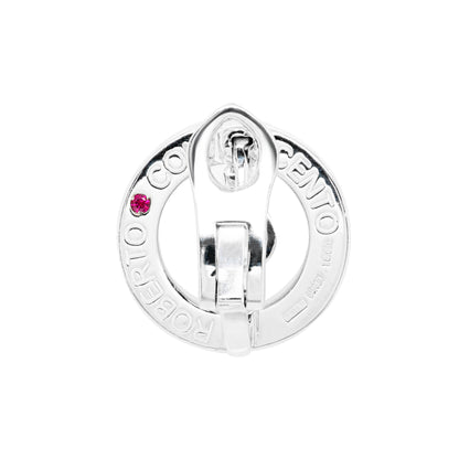 Roberto Coin Cento O Diamond 18 Carat White Gold Earrings