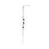 Diamond 18 Carat White Gold Chain Circle Drop Earrings