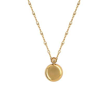 Mabe Pearl & Diamond 18K Yellow Gold Figure-of-Eight Chain Pendant Necklace