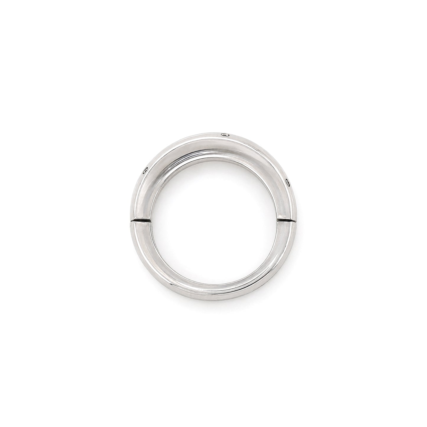 Ruby and Diamond 18 Carat White Gold Hinged Tapered Band Ring