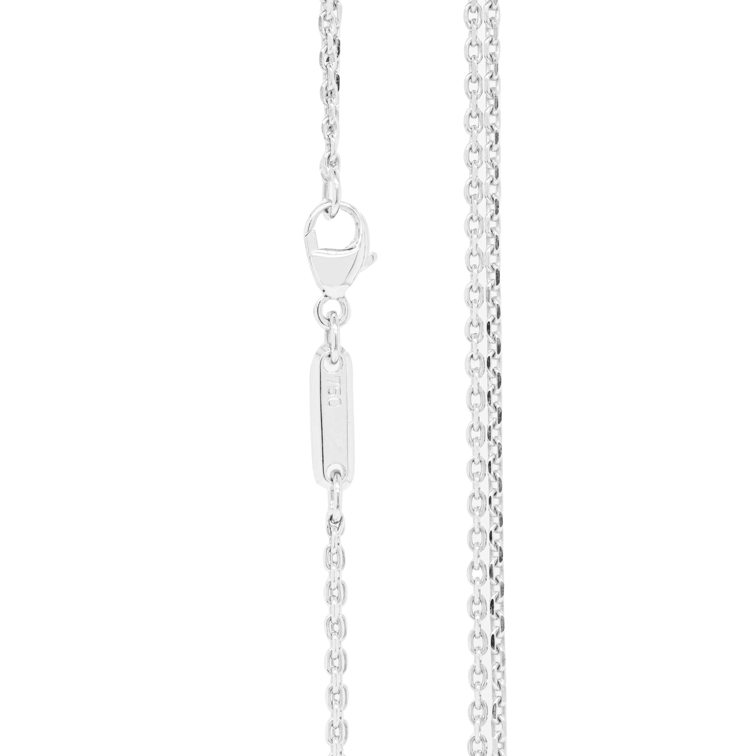Chopard Large Happy Diamonds 18 Carat White Gold Loop Heart Pendant and Chain