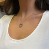 Blue Sapphire 9 Carat Yellow Gold Heart Pendant and Chain