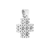 Diamond 18 Carat White Gold Square Openwork Cross Pendant