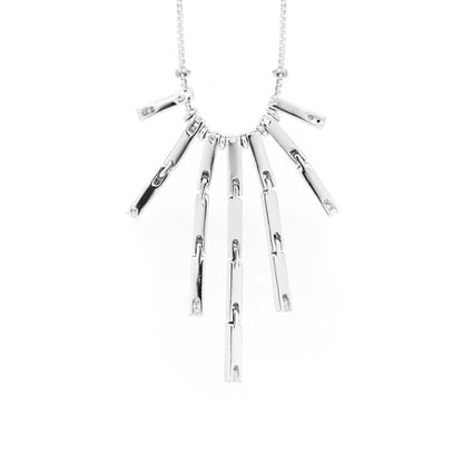 18 Carat White Gold Diamond Cascade Waterfall Necklace