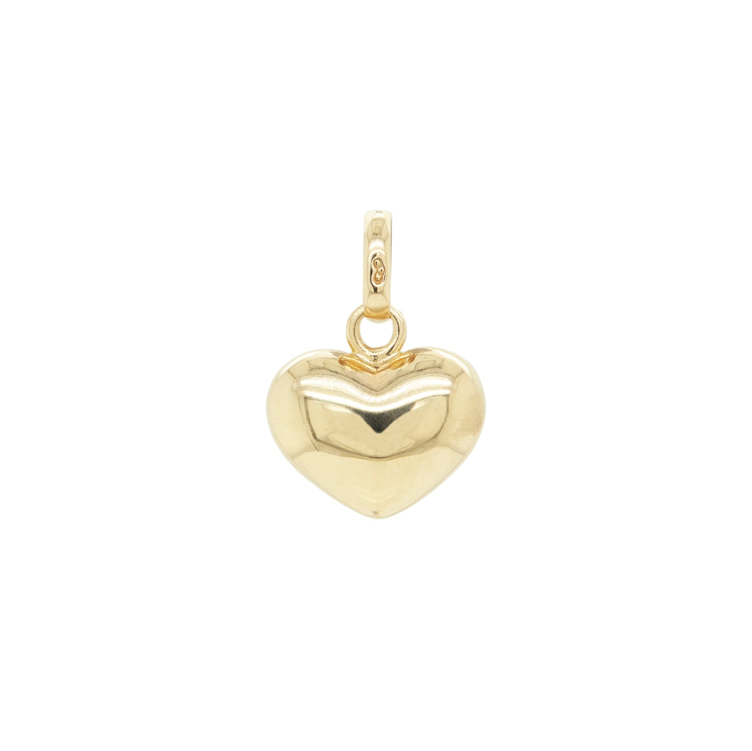 Links of London 18 Carat Yellow Gold Puffed Heart Charm Pendant