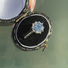 1950 vintage solitaire ring and case