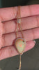 6.91ct Pear Cabochon Opal and Diamond Cluster 18ct Rose Gold Necklace